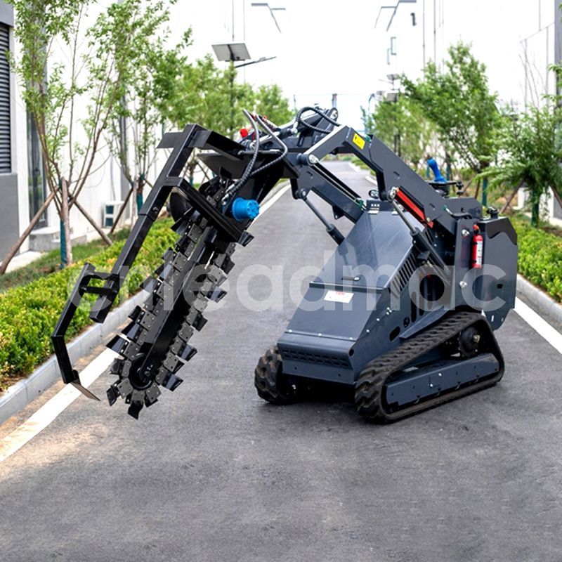 Underground Construction Revolution! Trencher Attachment Empowers Skid Steer Loaders to “Conquer Har