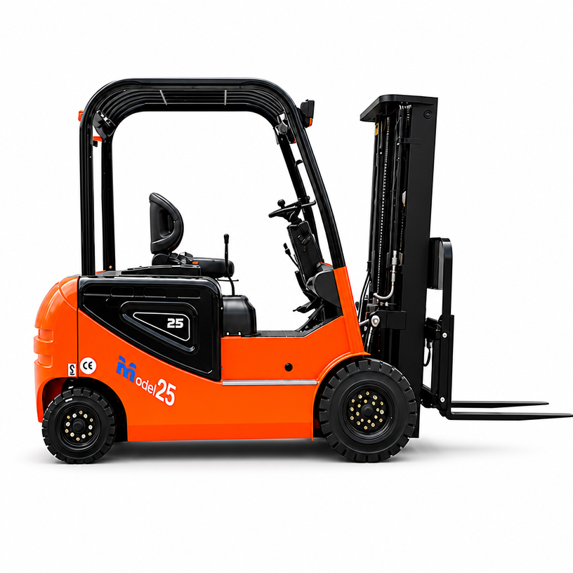 Mast and lifting system of a 2.5 ton electric forklift