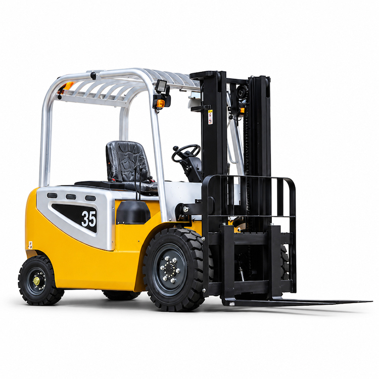 Side view of LEAD 3.5 ton electric counterbalance forklift