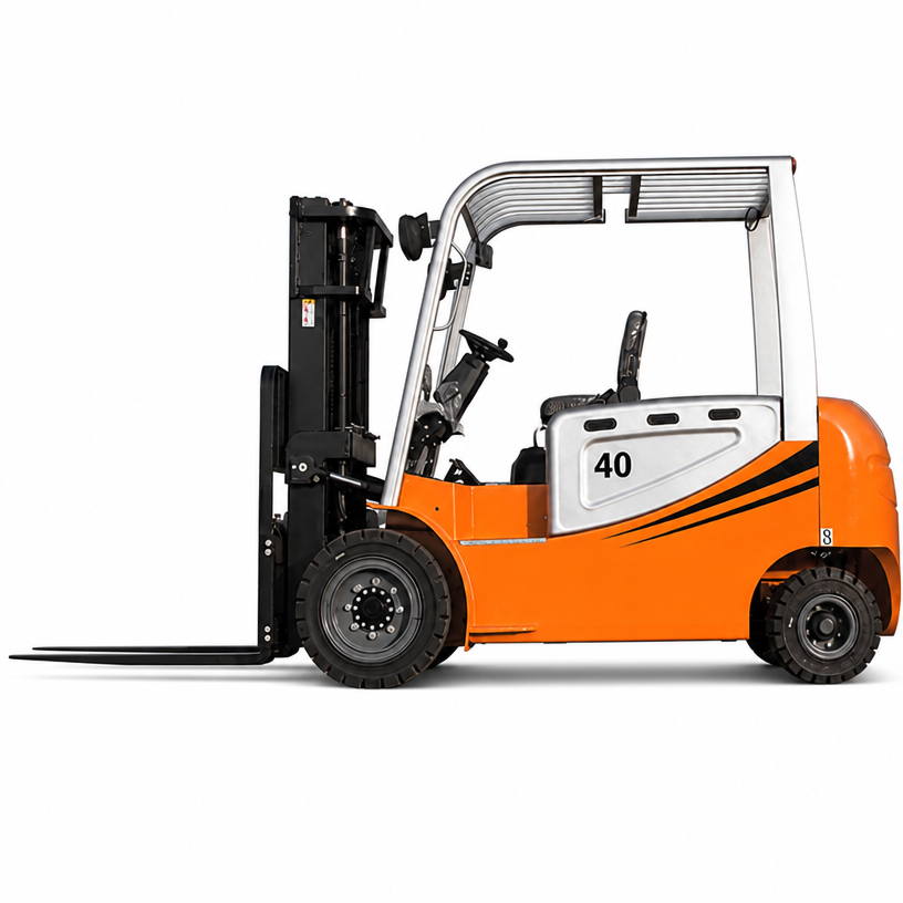 Side view of LEAD 4 ton electric counterbalance forklift