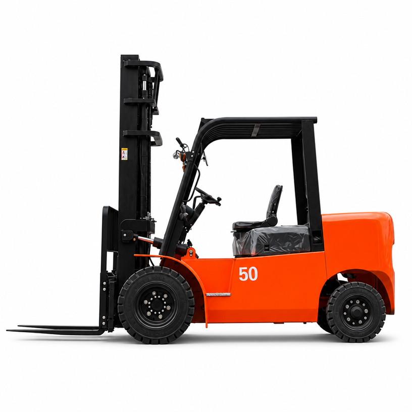 Side view of LEAD H50 5 ton diesel forklift